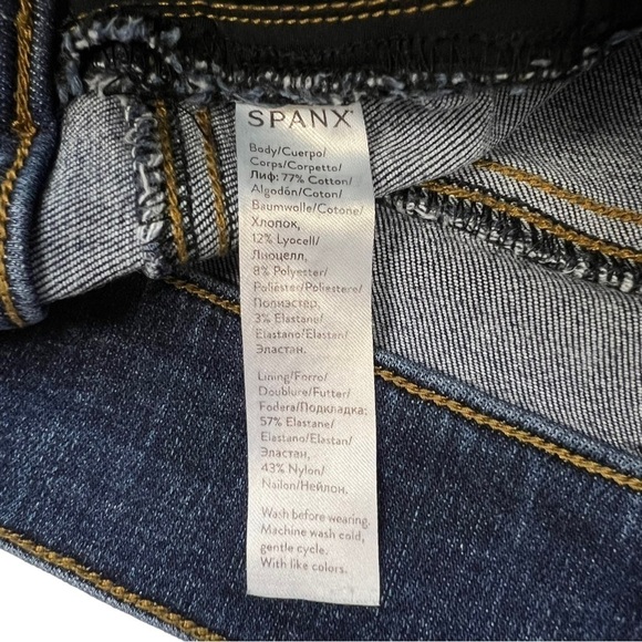 Spanx Ankle Skinny Jeans Medium Wash Size M - Picture 6 of 10